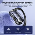 thumbnail image 2 of VEAT00L T26 Open Ear Earbuds, Bluetooth 5.4 Wireless Headphone,Lightweight,Air Conduction Earphones,Powerful Sound,ENC Mic Clear Call,Wireless Earbuds with Ear Hooks,IPX7,56H Playtime,Running,Workout, 2 of 7