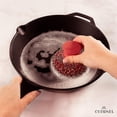 Cuisinel 2Pc Cast Iron Cleaning Kit Chain Mail Grill Scrubber, Pan