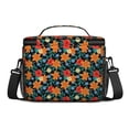 thumbnail image 3 of Lunch Box Pioneer Flower Floral Print Pattern Insulated Lunch Bag for Women Men,Medium Leakproof Lunchbox Cooler Bag Adjustable Strap,10 X 6.7 X 8 Inches, 3 of 6