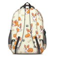 thumbnail image 3 of Corgi and Bone Beige Pattern Backpack for School, Cute School Bag with Adjustable Shoulder Straps and Padded Back, 16.9"x12.6"x5.9", 3 of 5