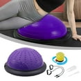 thumbnail image 6 of Balance Ball Exercise Half Ball Fitness Trainer Anti Slip PVC Material for Home Gym Pilates Full Body Workout, 6 of 9