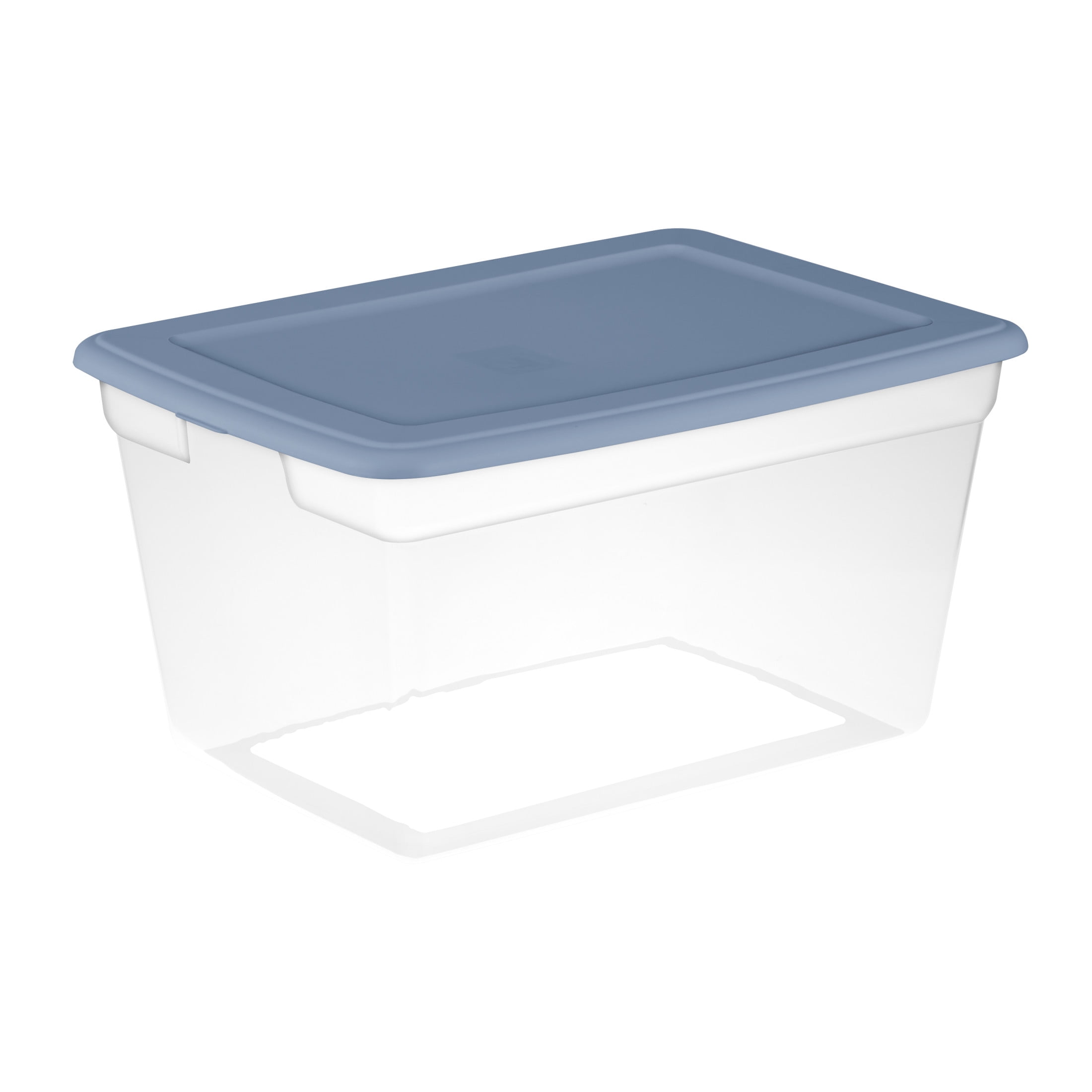 Sterilite Boîte de Rangement 55L, Bleu