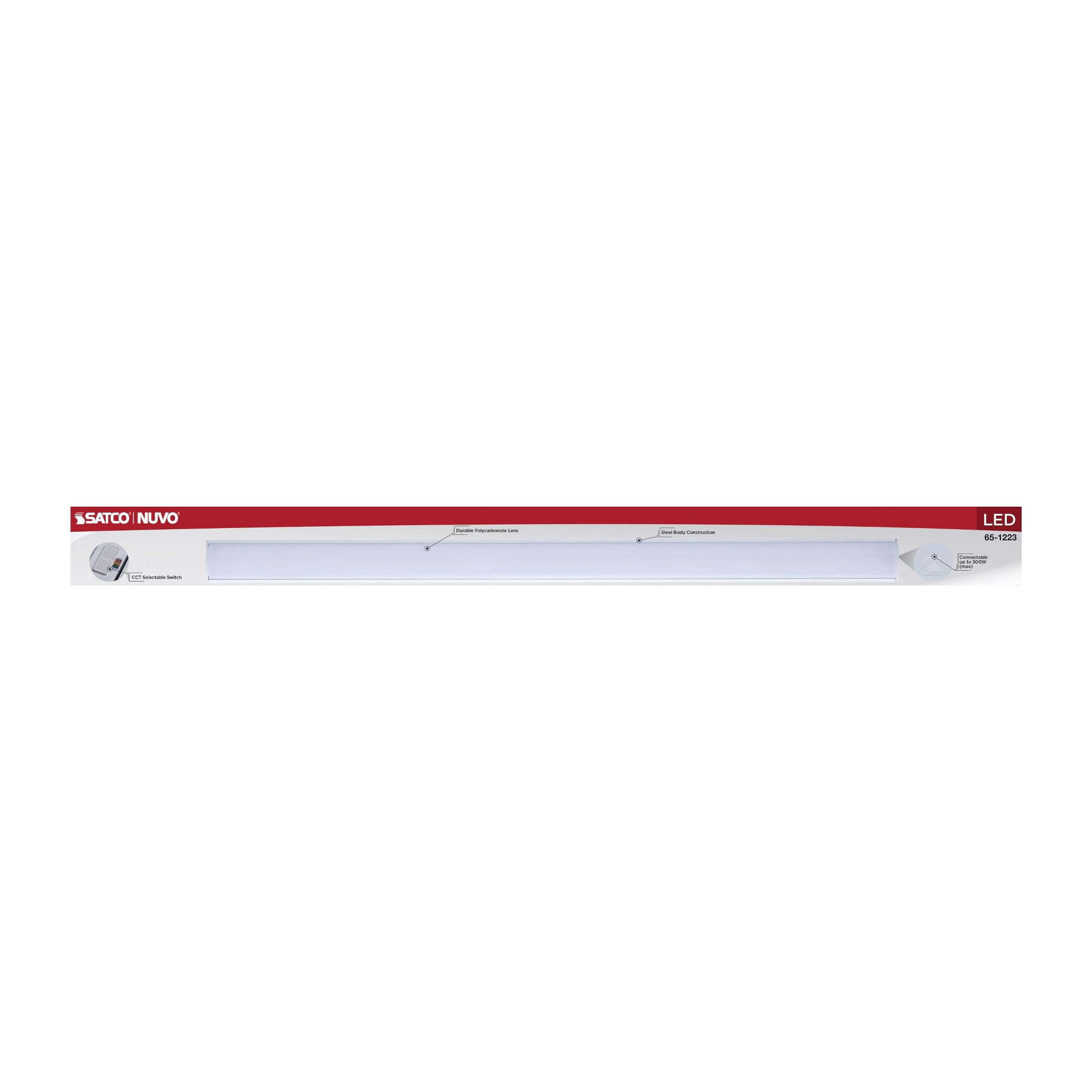 Nuvo 2' Led Cct Strip Fixture 65/1223