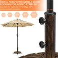 thumbnail image 7 of Topeakmart 45 lb Outdoor Patio Rolling Market Umbrella Base Stand, Bronze, 7 of 7