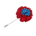 thumbnail image 3 of Flor Ojal Hecho de La Solapa Broche de Flores Hombres - Negro, 3 of 9