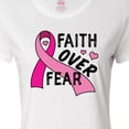 thumbnail image 4 of Inktastic Breast Cancer Awareness Faith over Fear Women's T-Shirt, 4 of 5