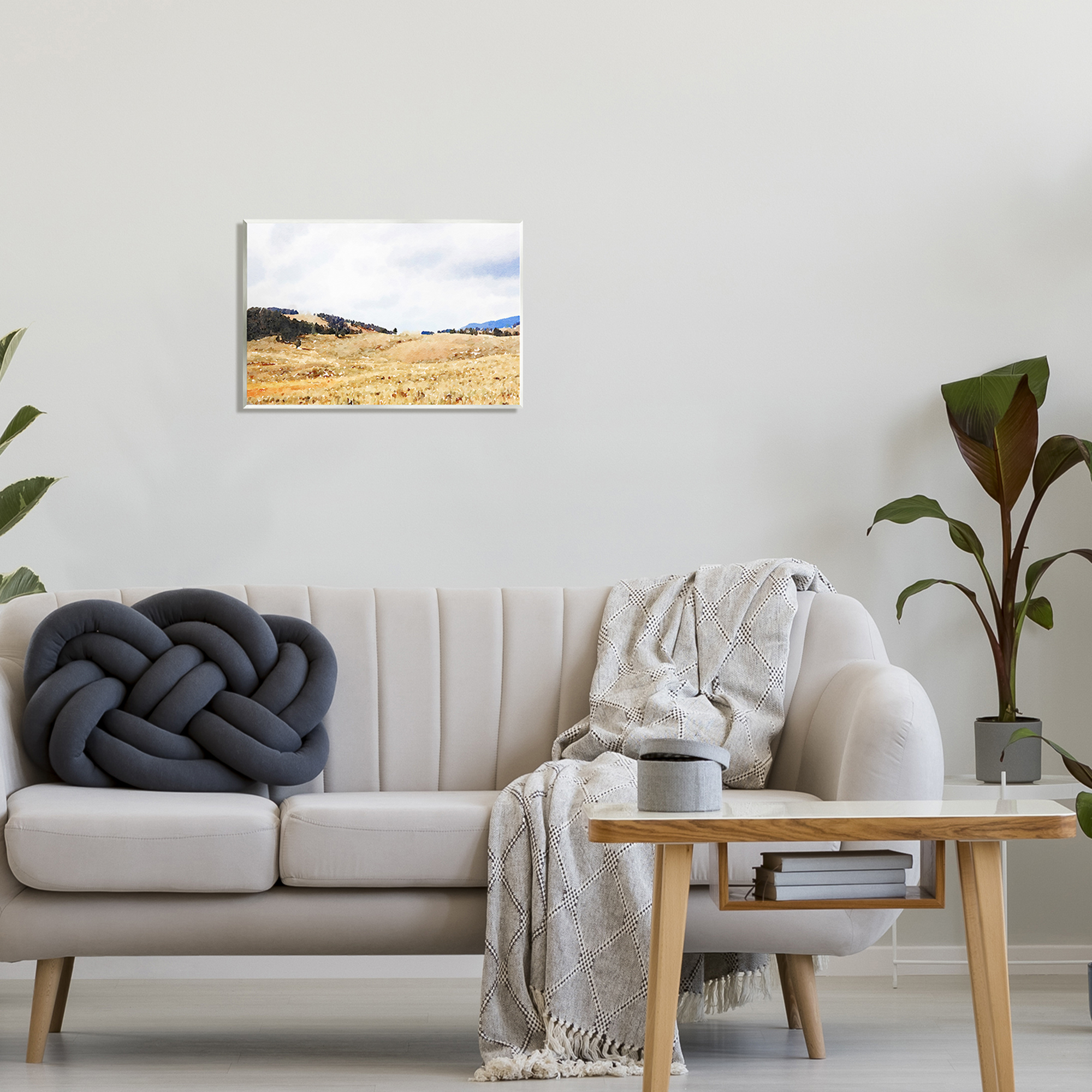 Stupell Montana Plains Rural Countryside Landscape Painting Wall Plaque Unframed Art Print Wall Art
