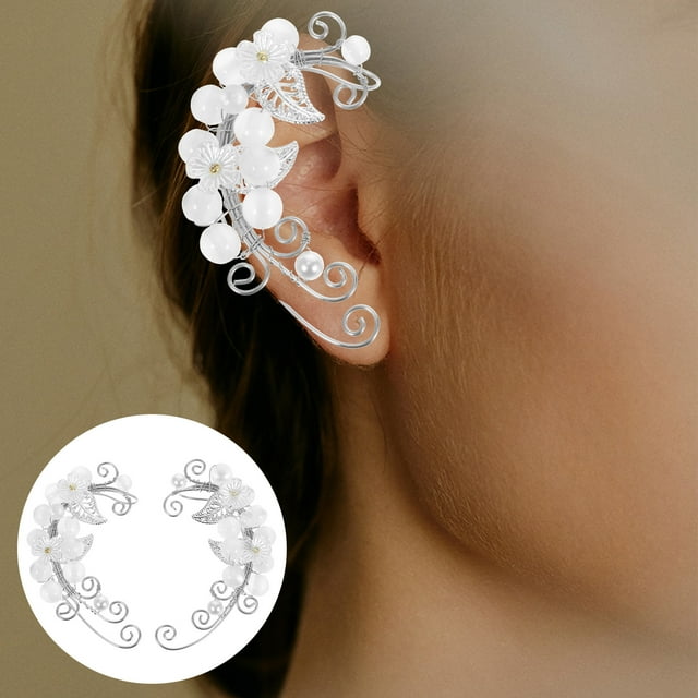 CRILSTYLEO 1Par Aretes Ear Clip En Estilo Fairy Con Único Para Regalo Y Uso Diario