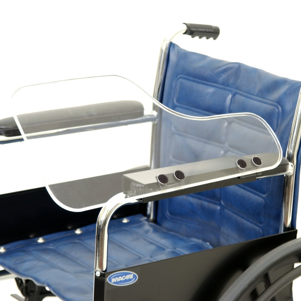 The Aftermarket Group Wheelchair Half Lap Tray, Clear Acrylic, FlipUp