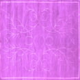 thumbnail image 1 of Ahgly Company Indoor Square Abstract Purple Contemporary Area Rugs, 6' Square, 1 of 4