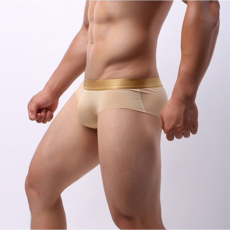 solacol Mens Underwear Briefs Mens Underwear with Pouch Mens Underwear  Pouch Fashionable Mens Briefs Ice Breathable Comfortable Bulge Pouch  Underwear