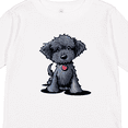 thumbnail image 4 of Inktastic Black Doodle Puppy Boys or Girls Long Sleeve Toddler T-Shirt, 4 of 5
