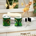 thumbnail image 4 of Yayeee 2 Pack Qtip Holder Bathroom Cotton Swab Canister with Lid Clear Dispenser Set, Cat Clover, 4 of 6