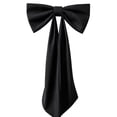 thumbnail image 5 of Halloween Decorations Outdoor 47", Giant Black Bow with Long Tails, Large Satin Bow Decor for Door Mantel Chair, 1 Pack, 5 of 6