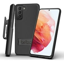 BELTRON Combo Case & Holster for Samsung Galaxy S21 Ultra, Slim Protective Full Body Dual Guard Grip Case & Swivel Belt Clip Combo with Kickstand / Card Holder for Galaxy S21 5G 6.7 Inch