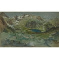 thumbnail image 3 of Eugène-Emmanuel Viollet-le-Duc 18x12 Black Modern Framed Museum Art Print Titled - View of the Lac D’Espingo and the Cirque D’Espingo in the Pyrenees (1865), 3 of 5