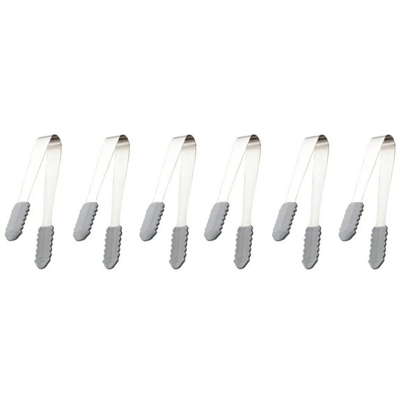 TABLZONE Stainless Steel Ice Tongs Silver for Various Kitchen Needs