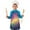 Colorful Tie Dye, variant on Colorful Galaxy Pattern Kids Aprons for Girls and Boys,Adjustable Neck Strap Toddler Aprons for Kids Cooking Baking