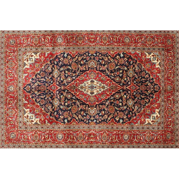 Ahgly Company Indoor Rectangle Traditional Red Medallion Area Rugs, 2' x 3'