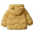 thumbnail image 5 of SGMVNU Toddler Winter Coats Puffer Padded Jacket, Boys Girls Bear Ear Hoods Zipper Down Jacket, Light Weight Outerwear, Winter Coats for Baby Kids(Size 4-5 Years, nz1023_D-Yellow), 5 of 6
