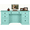Aqua fiesta, variant on Coastal Solid Wood Executive Computer Desk