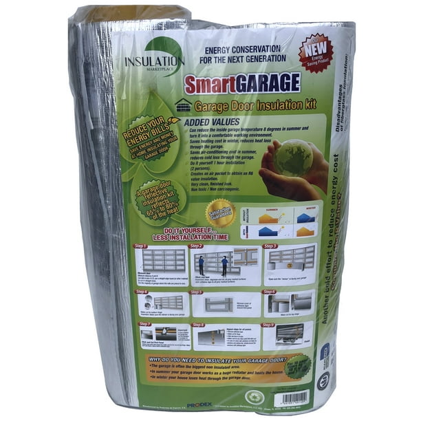 Smartgarage Reflective Garage Door Insulation Kit One Car Garage Door 7 H X 9 W Reflective Reflective Walmart Com