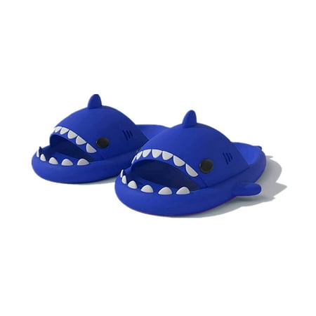 Image of Afunbaby Girls Boys Shark Slippers - Cute Kids Shark Slides Shark Cloud Slippers Summer Slippers For 1-10 Year