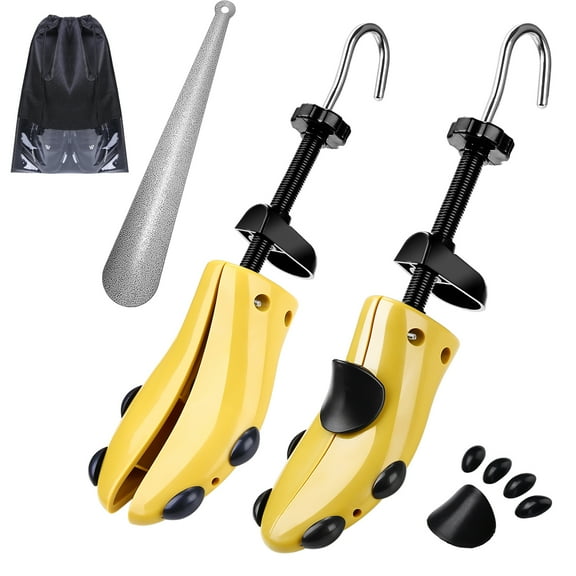 BTideas Shoe Stretcher Women Men, 4 Way Shoe Trees, Shoe Expander Adjustable Length & Width, Plastic