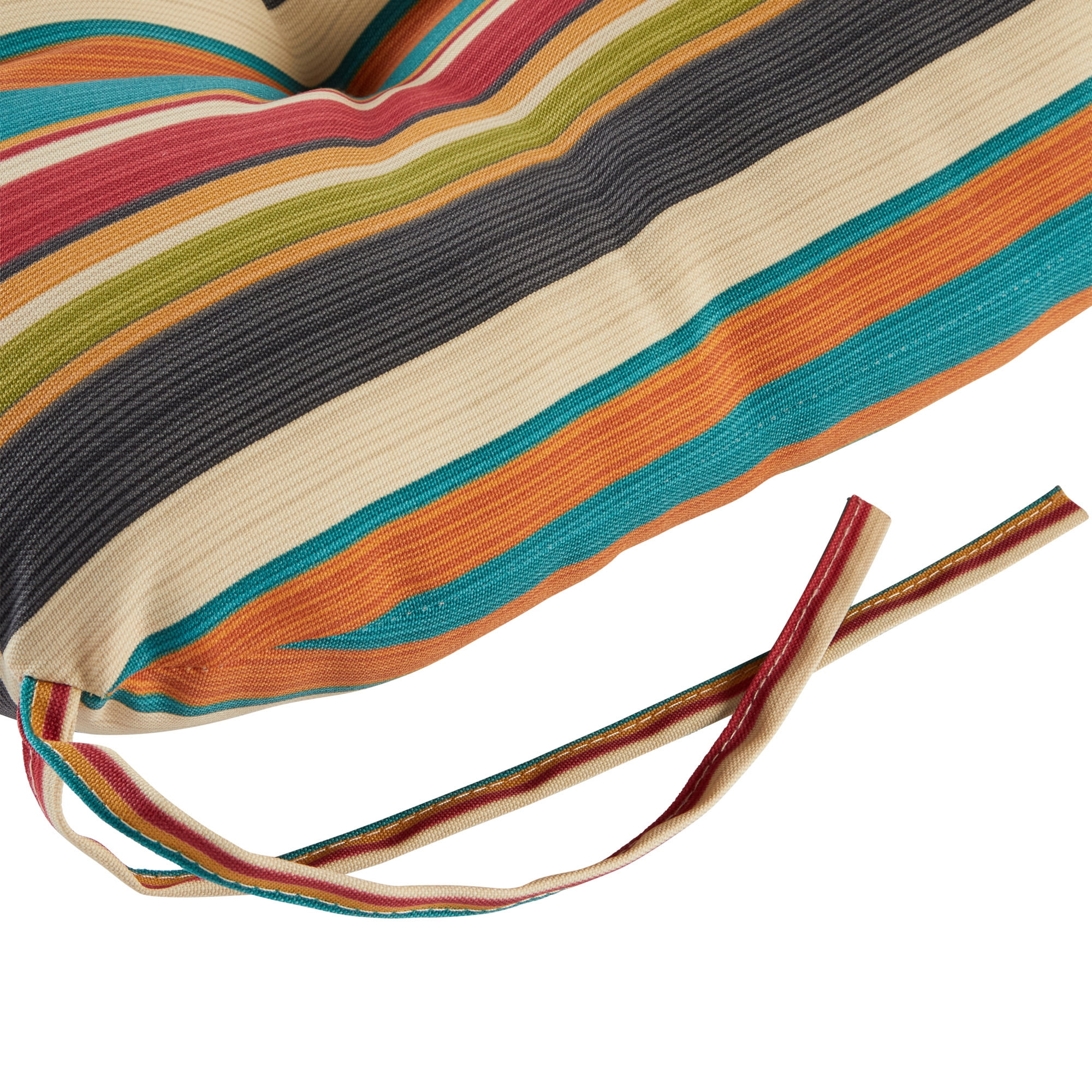 Greendale Home Fashions Outdoor Tufted 42'' x 21'' Chair Cushion, Sunset Stripe