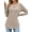 Khaki, variant on Women's Knit Top Fall Winter Long Sleeve V Neck Slim Fit Ribbed Knit Solid Color Casual Sweater S-2XL