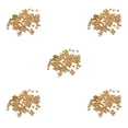 thumbnail image 2 of Kearding 100 piezas de cuentas de bola redondas con agujeros, abalorio pulido de cobre hecho a mano, suministros de joyería de tamaños, Type2 NO2, 2 of 6
