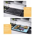 thumbnail image 2 of Large Induction Cooktop Protector Mat Travel Truck Stove Top Covers for Electric Stove, Cartoon Navy Camping Cars Blue Background Decorative Stove Burner Cover Mats, Glass Top Stove Cover, 2 of 7