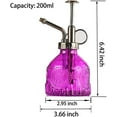 thumbnail image 5 of Glass Plant Mister 200ML, Vintage Spray Bottle with Top Pump, Fine Mist Garden Flower Sprayer Small Decorative Spritzer Watering Can Gift for Indoor Outdoor Succulent House Plant (Gradient Color), 5 of 7