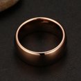 thumbnail image 4 of Joyería Dome Simple 6mm Taille 4-14 Ordinaire Des Couples Noir Argent Titane Plaqu Or Rose Bague De Mariage Pour Homme Femme Comfort, 4 of 5