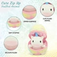 thumbnail image 6 of Made by Aliens Easter Plush Stuffed Surprise Zip up Egg Hideaway Spring Inspired Gift for Girls and Boys Birthday Halloween Mothers Day (New Unicorn Egg) 6 inch, 6 of 9