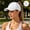 White, variant on IUYRTFE Women's Quick Dry Ponytail Baseball Cap Breathable Perforated Mesh Summer Sports Running Hat