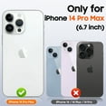 thumbnail image 5 of Oupeigar For iPhone 14 Pro Max Phone Case with Card Holder (Store 4 Cards),Camera Cover,Rugged Hard Back,Silicone Edge Wallet Phone Case-Black, 5 of 9