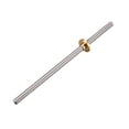 thumbnail image 1 of Varilla de tornillo de acero inoxidable de 200mm T8 paso 2mm 8mm con tuerca de cobre (rosca Acme) para eje Z de impresora 3D, 1 of 5