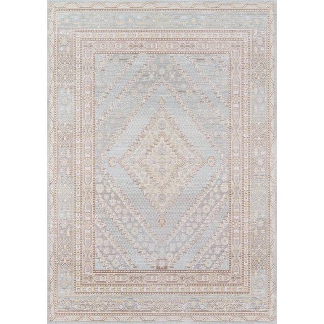 Alfombra rectangular Momeni Isabella Collection Color - Azul, Tamaño - 2 'X 3' Momeni ISABEISA-7BLU2030