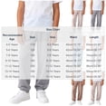 thumbnail image 3 of hengsof Boys Spring Summer Loose Joggers Pants Kids Elastic Waist Solid Color Pull On Cuffed Sweatpants 3-16 Years, 3 of 8