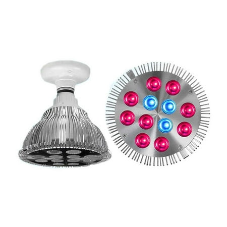 MicroGlow 36 Watt LED Light Bulb - Red / Blue Spectrum Plant Grow Lite - Fits Standard Sockets - Growing Lite