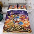 thumbnail image 4 of Leyenda de los Tres Caballeros Conjunto de sábanas temático, trío de piezas, cómodo y amigable con la piel, diseño único, regalo de decoración para el hogar para familiares, amigos y fans,135cm *200cm, 4 of 6