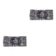 thumbnail image 1 of Qarigey Diadema de ganchillo Estampado de leopardo floral Diadema deportiva Banda ancha para el sudor Diademas de alta elasticidad para Pitón 2Conjunto, 1 of 6