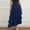 Navy, variant on Tqcoqu Women's Ruffle Tiered Maxi Skirt High Waist Flowy Long Skirt for Women,Black,Women's S-XL
