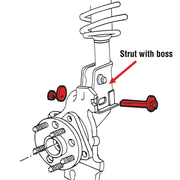 Alignment Cam Bolt Kit Fits select: 1995-1996 OLDSMOBILE CIERA, 1984-1988 PONTIAC FIERO
