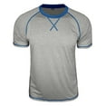 thumbnail image 6 of YLSDY Mens Short Sleeve Muscle Tees Gym Bodybuilding Active Top Slim Fitted Crewneck Summer Workout Athletic T Shirts Gray XXL, 6 of 7