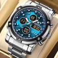 thumbnail image 1 of OLEVS Men's Watches Original Multifunctional Wlectronic Watch for Man Waterproof Luminous Alarm Clock Fashion Dress, 1 of 1