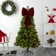 thumbnail image 1 of Adornos navideños, adornos navideños, regalos navideños Lazo grande de terciopelo rojo vino Decoración navideña Árbol de Navidad Adornos navideños Exhibición de ventana Colgante Lazo de tela, 1 of 6