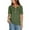Army Green, variant on Women’s Summer Casual V-Neck Tops & Blouses - Short Sleeve Solid T-Shirts, Relaxed Fit Style Tees