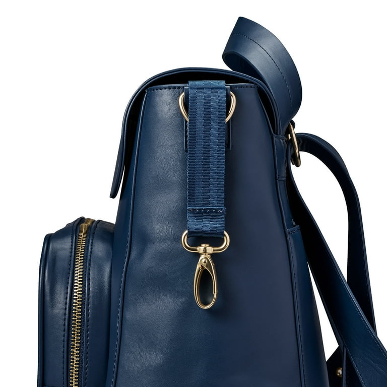JJ Cole Vegan Leather Brookmont Backpack Diaper Bag Oxford Navy